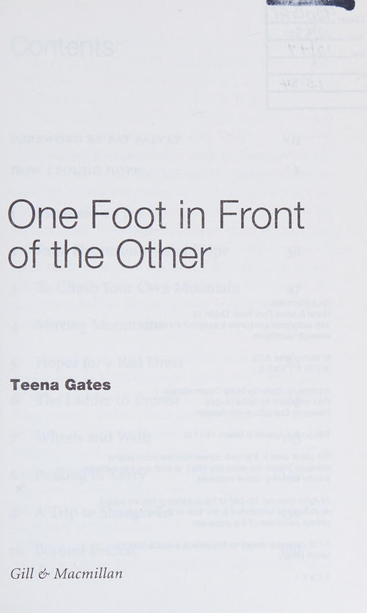 One Foot in Front of the Other